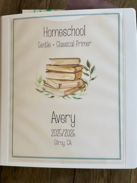 End of the Year Binder