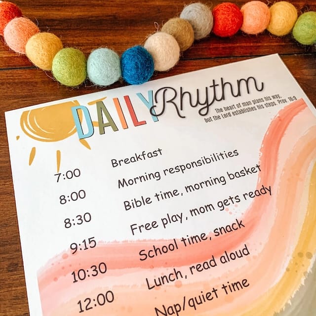 Daily Rhythm 2025/2026